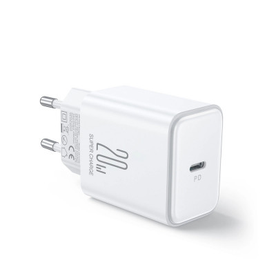 JR-TCF06 20W &amp;icirc;ncărcător USB-C PD cu cablu USB-C/Lightning - alb Joyroom foto