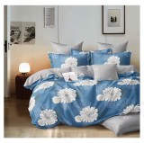 Cumpara ieftin Lenjerie pat dublu,bumbac finet,6 piese,cearceaf cu elastic 180x200cm, cearceaf pilota 200x230cm, 2 fete de perna 50x70, 2 fete de perna 70x70-A1116
