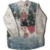 Bluza fashion fetite cu maneca lunca