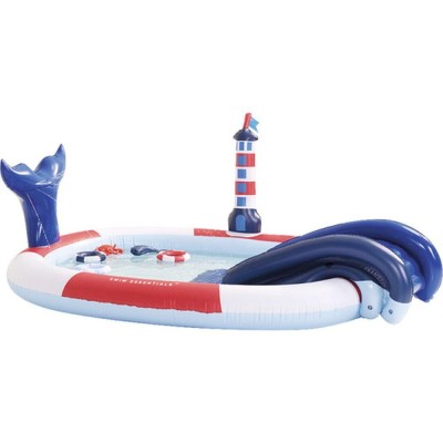 Piscină gonflabilă balenă cu tobogan foto