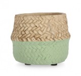 Cumpara ieftin Ghiveci flori ciment natur verde Brazil 10x8 cm