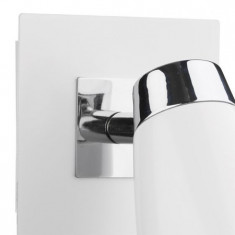 Corp de iluminat tip spot Loft Single Wall Spotlight Matt White Polished Chrome