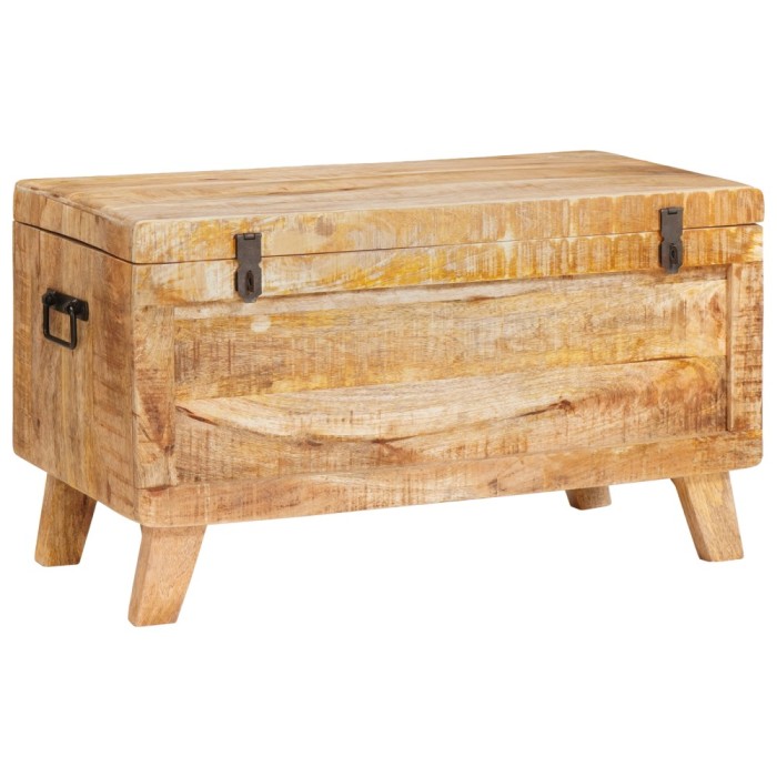 vidaXL Cutie de depozitare 70 x 35 x 40 cm Lemn masiv de mango