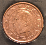 1 euro cent Belgia 1999, Europa