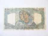 Rara! Franta 1000 Francs 1948 in stare buna/f.buna,bancnota din imagini la cel mai mic pret