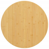 VidaXL Blat de masă, &Oslash;90x1,5 cm, bambus