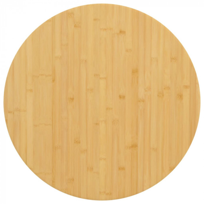 vidaXL Blat de masă, &Oslash;70x4 cm, bambus