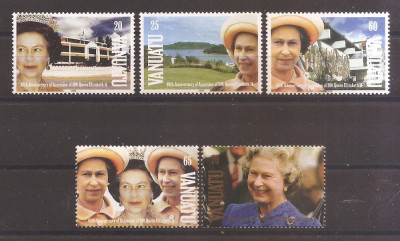 Vanuatu 1992 - A 40-a aniversare de la incoronarea Reginei Elisabeta a II-a, MNH foto