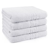 Cumpara ieftin Set 4 Prosoape Hotel Luxury Horeca 50x90cm, Bumbac 100%, Densitate 550gsm