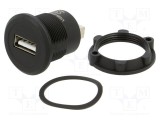 Adaptor USB A soclu ONPOW, USB 2.0, Filet M22