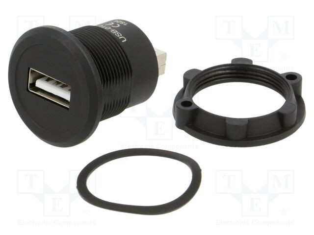 Adaptor USB A soclu ONPOW, USB 2.0, Filet M22