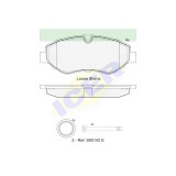 Set placute frana Icer 141786, parte montare : Punte Fata