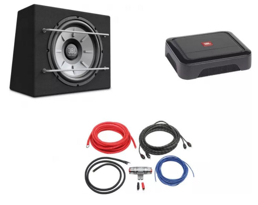 Pachet auto JBL Subwoofer STAGE 1200B + Amplificator CLUB A600 + LK10
