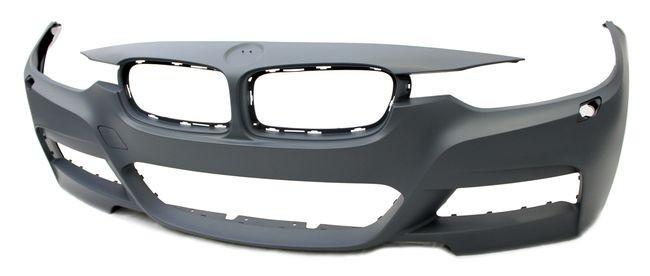 Bara fata Bmw Seria 3/3 Gt (F30/31/34/35) Model M-Trim, 01.2012-, grunduita, cu gauri pentru spalatoare faruri,gaura pentru camera video,cu gauri pen
