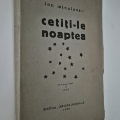 Carte veche 1930 Ion Minulescu Cetiti-le noaptea portret Iosif Iser