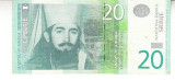 M1 - Bancnota foarte veche - Serbia - 20 dinarI - 2013