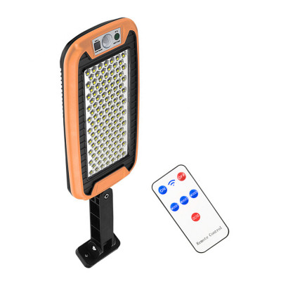 Lampa solara cu suport si telecomanda, 124 LED, 20W foto