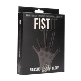 Mănușă erotică FIST IT BY SHOTS Stimulation Glove, din silicon, cu texturi diverse pentru stimulare vaginală și anală, negru