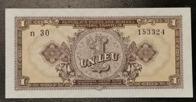 Rom&amp;acirc;nia 1 Leu 1952 UNC diferite serii foto