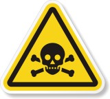 Eticheta pentru toxic si otrăvire