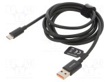 Cablu USB 2.0 A la C 1,5m negru BASEUS