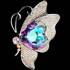 Brosa MBrands cu cristale austria Fluture