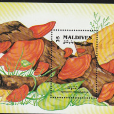 Maldives 1992-Flora,Fauna,colita dantelata,MNH,Mi.BL.231