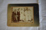 Fotografie pe carton atelier Sigmund Packer Jassy Iasi Fotografia Noua grup de persoane nunta
