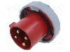 Conector alimentare AC, IEC 60309, IP69K, 63A, 460V, 4 pini, AMPHENOL - 2CMA168112R1000