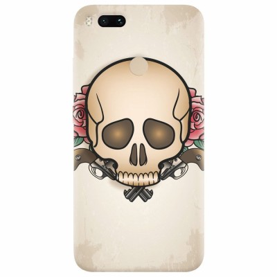 Husa silicon pentru Xiaomi Mi A1, Skulls And Roses foto