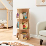 Biblioteca rotativa pentru copii Chasek, lemn de pin natur, 95x44 cm