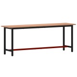 Cumpara ieftin Banc de lucru 220x55x81,5 cm, lemn masiv de fag si metal