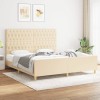 VidaXL Cadru de pat fără saltea, crem, 180x200 cm, textil 3125321
