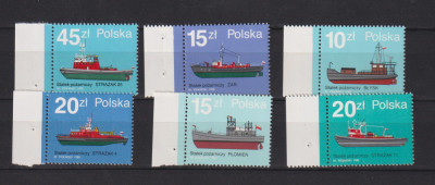 POLONIA 1988 VAPOARE MI. 3184-3189 MNH foto