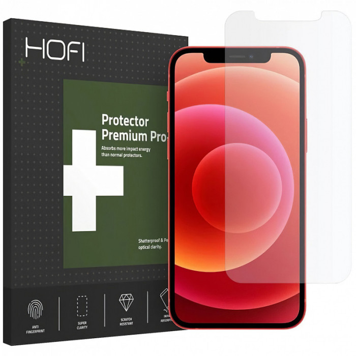 Folie Protectie Ecran HOFI pentru Apple iPhone 12 Pro Max, HYBRID, Sticla Flexibila