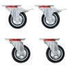 Gossi roti pivotante, 4 buc., 75 mm