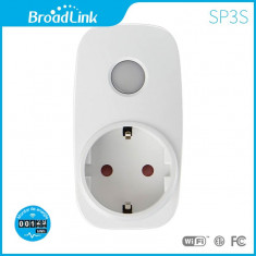 Priza inteligenta programabila BroadLink SP3-S Wi-Fi cu monitor energie &amp;amp;#8211; model 2018, Control de pe telefonul mobil foto