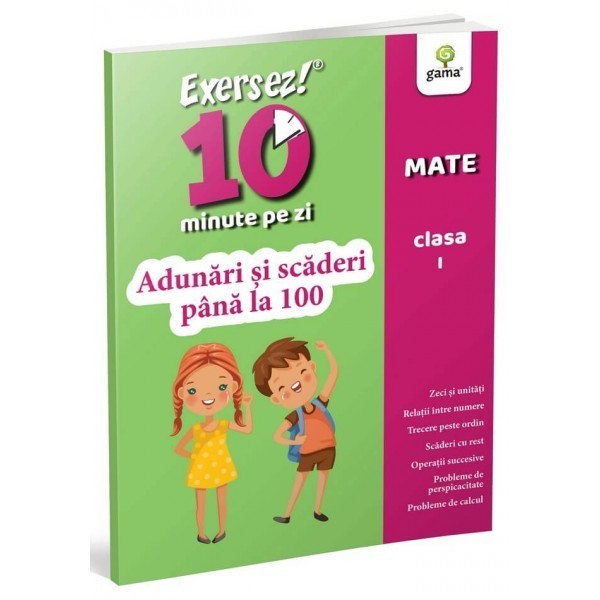 Adunari si scaderi pana la 100. Exersez 10 min pe zi