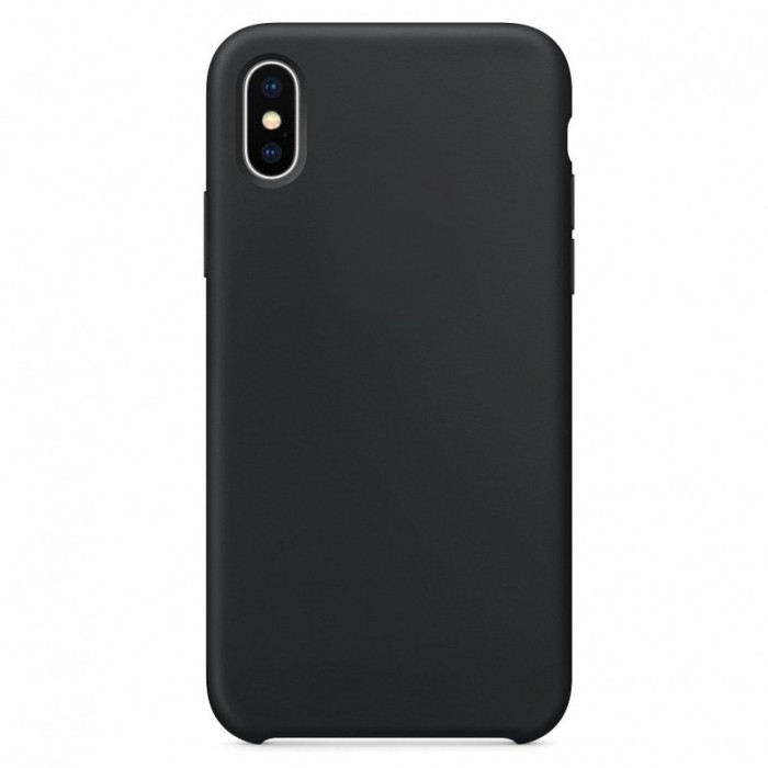 Husa TPU OEM Pure Silicone MP pentru Apple iPhone X / Apple iPhone XS, Neagra