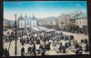 Carte postala, Sighetul Marmatiei, piata, inceput de secol XX