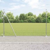 Euro Fence cu 7 st&acirc;lpi cu flanșă 1.4x10 m Oțel galvanizat
