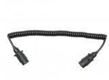 Cablu spiral 2.5m cu 2 stechere tata din plastic, 7 pini pentru priza auto remorca DISGB95 Automotive TrustedCars, Oem