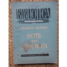 NOTE DIN AMERICA-CHARLES DICKENS