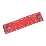 Traversa masa Craciun textil multicolor cm 32 x 140 H