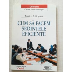 Cum sa facem sedintele eficiente- Marian E. Haynes