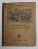BILDERTAFELN FUR DEN UNTERRICHT IM ENGLISHEN von THORA GOLDSCHMIDT , 1920 , PREZINTA PETE , URME DE UZURA , COPERTA CU DEFECTE