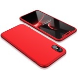 Husa 360 Full Cover GKK Rosu pentru Apple iPhone X / iPhone 10, Plastic, Bumper