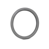 Husa volan imitatie piele cu gaurele marime L gri Cod: A122