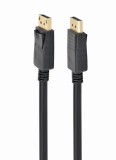 CABLU video GEMBIRD, DisplayPort (T) la DisplayPort (T), 10m, rezolutie maxima 4K (3840 x 2160) la 60 Hz, negru, &quot;CC-DP2-10M&quot; (timbru verde 0.18 lei)