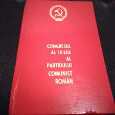 CONGRESUL AL IX-LEA AL PARTIDULUI COMUNIST ROMAN